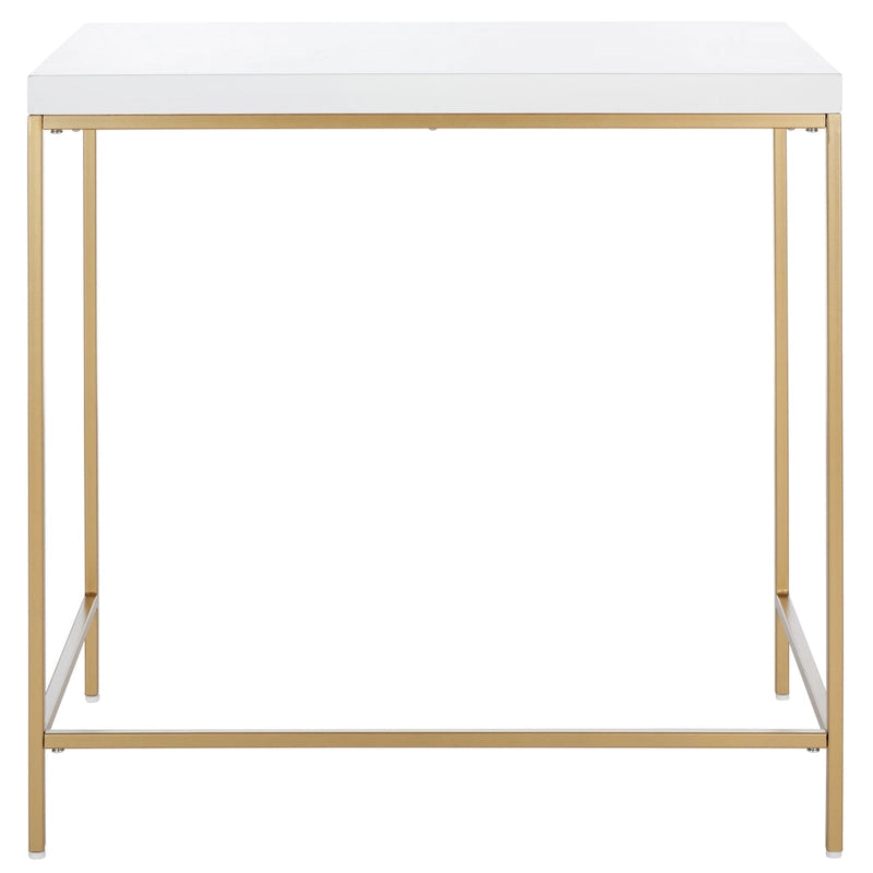 Modern Gold Frame White Top Desk