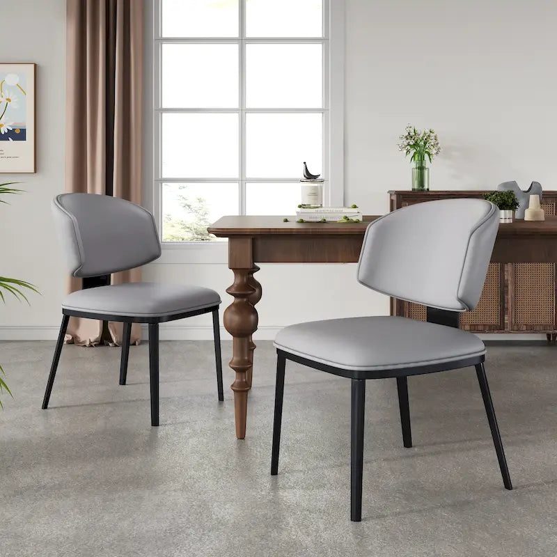 PU Leather Upholstered Dining Chairs