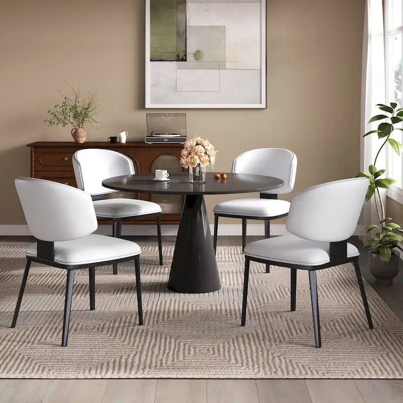 PU Leather Upholstered Dining Chairs