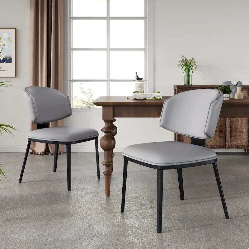 PU Leather Upholstered Dining Chairs