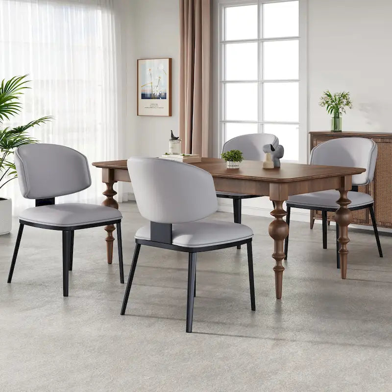 PU Leather Upholstered Dining Chairs