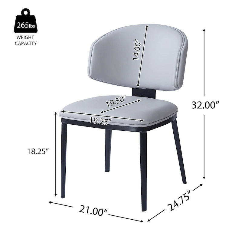 PU Leather Upholstered Dining Chairs