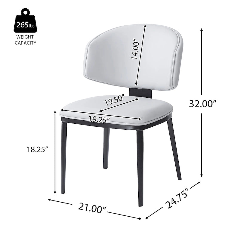 PU Leather Upholstered Dining Chairs