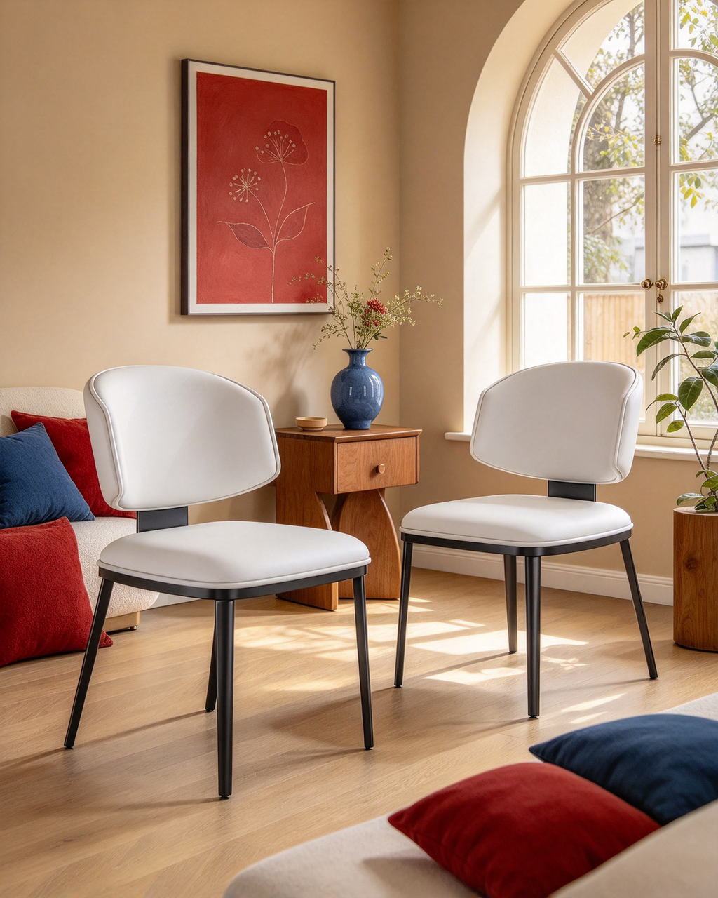 Eetkamerstoelen met bekleding van PU-leer