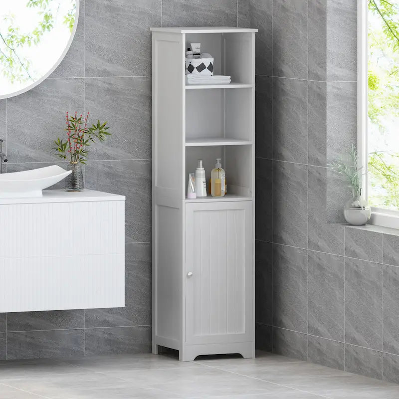 Colonna contenitore autoportante per il bagno