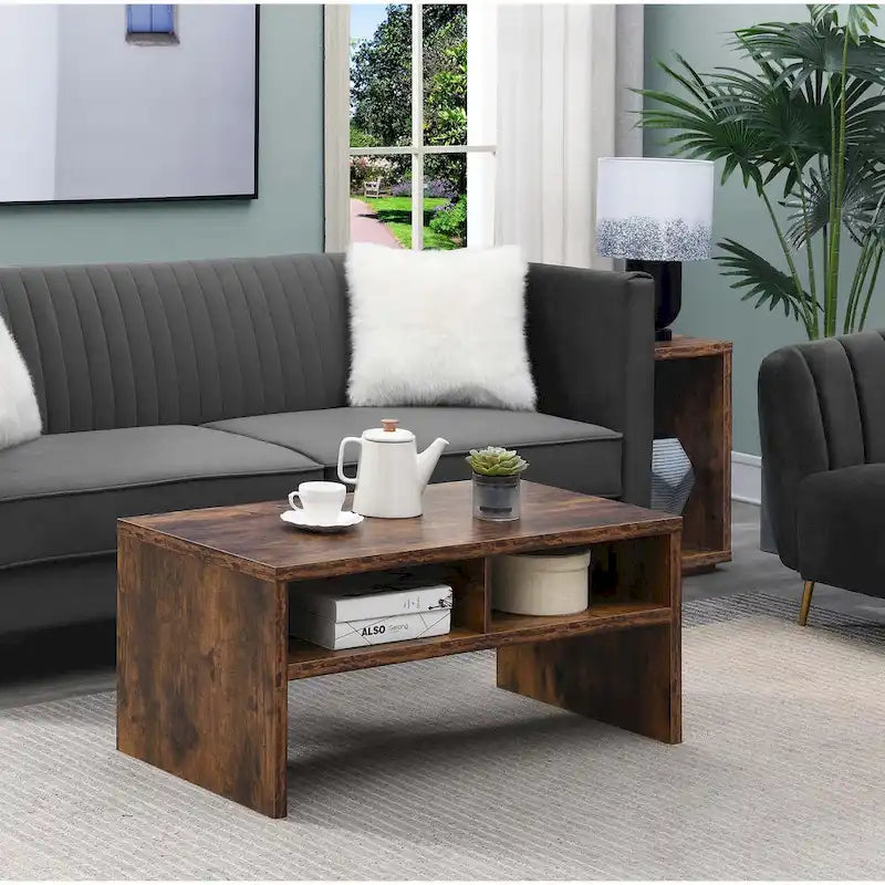 Moderner Couchtisch mit 3 Ebenen und Ablageflächen