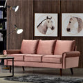 Upholstered Mid-Century Modern 3-Seat Sofa