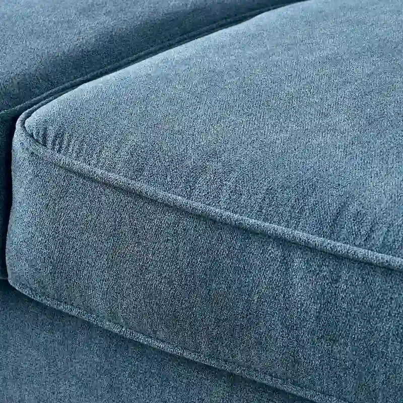 Upholstered Mid-Century Modern 3-Seat Sofa