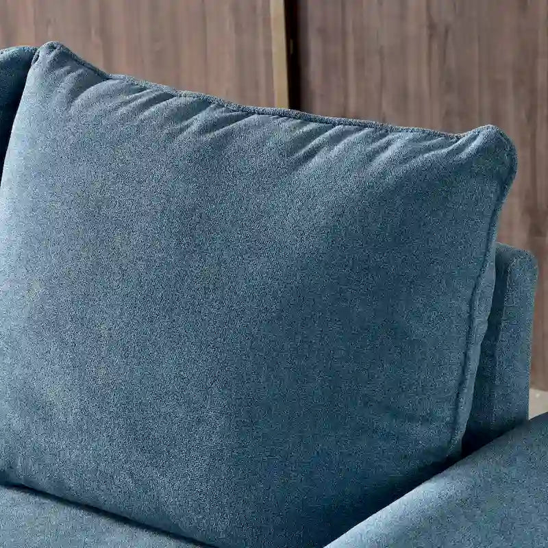 Upholstered Mid-Century Modern 3-Seat Sofa