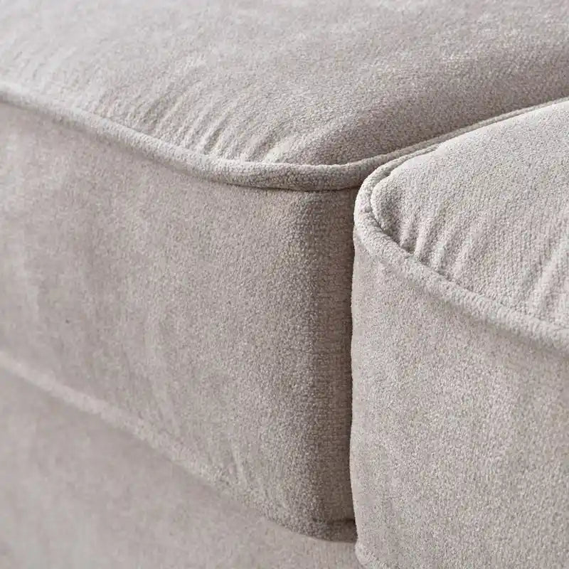 Upholstered Mid-Century Modern 3-Seat Sofa