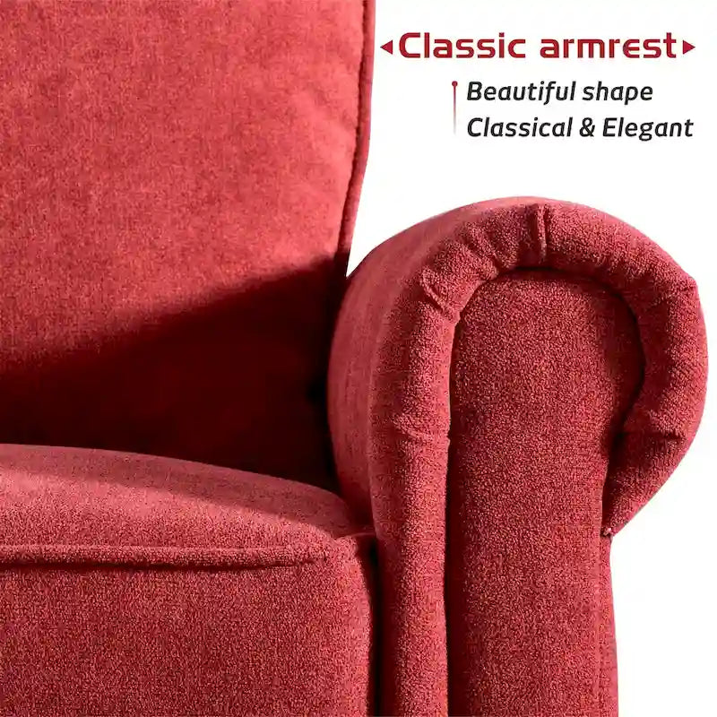 Upholstered Mid-Century Modern 3-Seat Sofa
