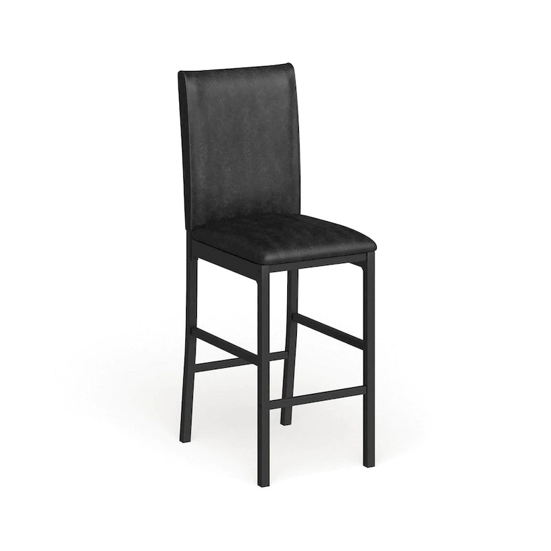 Metal Upholstered Counter Height Dining Chairs, Set of 4