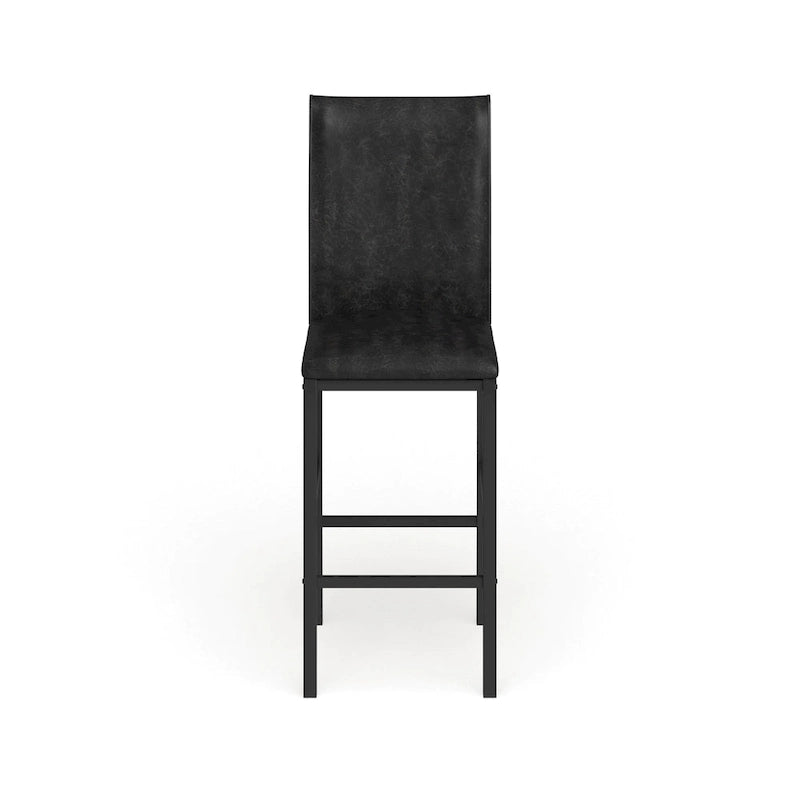 Metal Upholstered Counter Height Dining Chairs, Set of 4