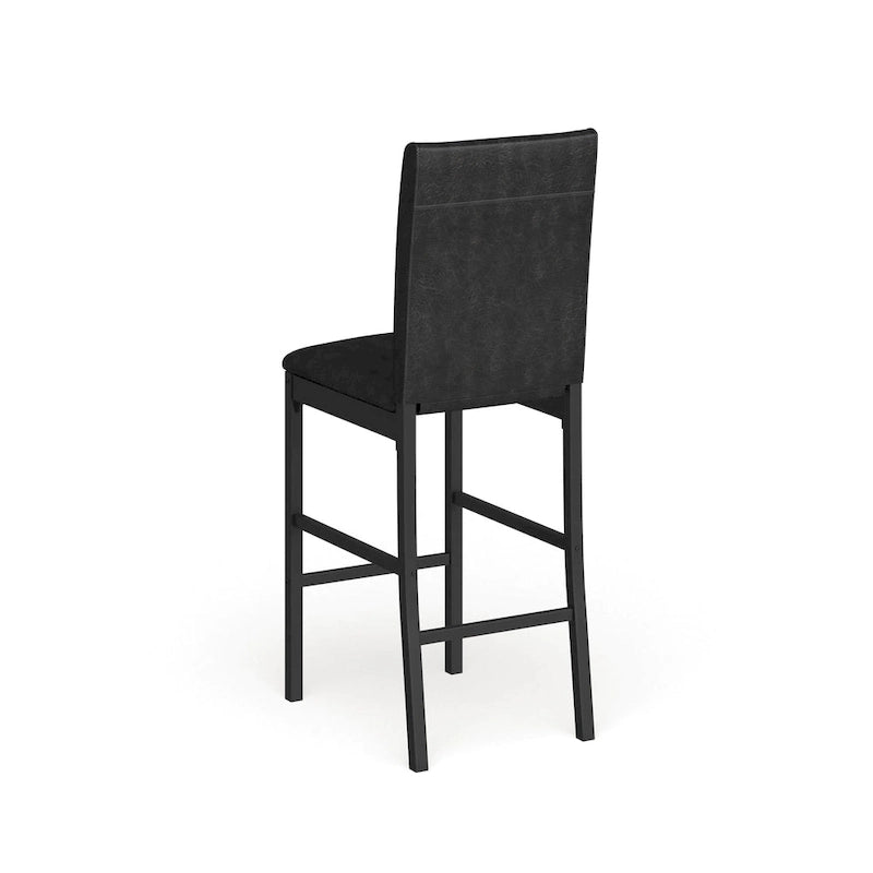 Metal Upholstered Counter Height Dining Chairs, Set of 4