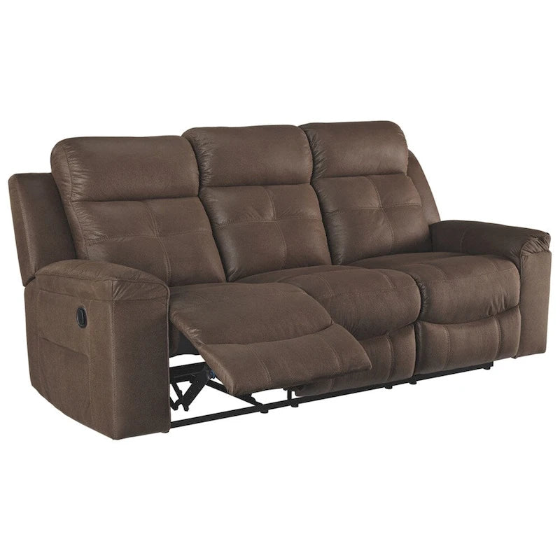 Contemporary Reclining Sofa in Warm Brown