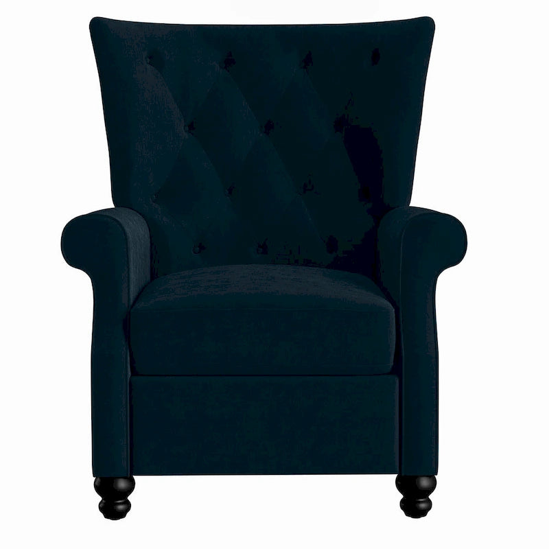 Plush Pushback Recliner Chairs, Set of 2