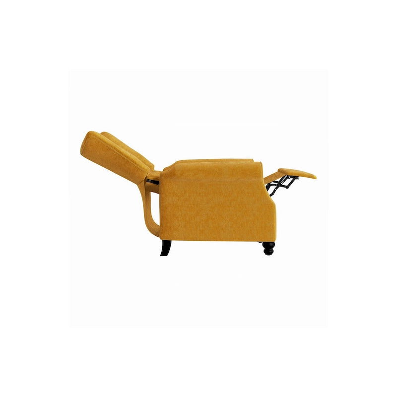 Plush Pushback Recliner Chairs, Set of 2