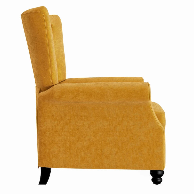 Plush Pushback Recliner Chairs, Set of 2