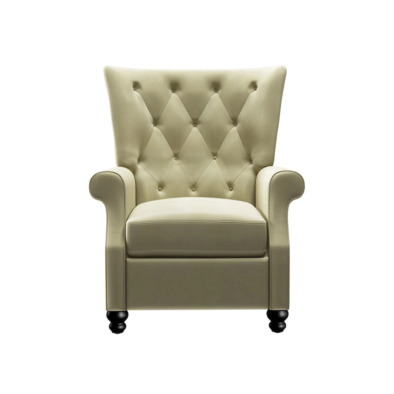 Plush Pushback Recliner Chairs, Set of 2