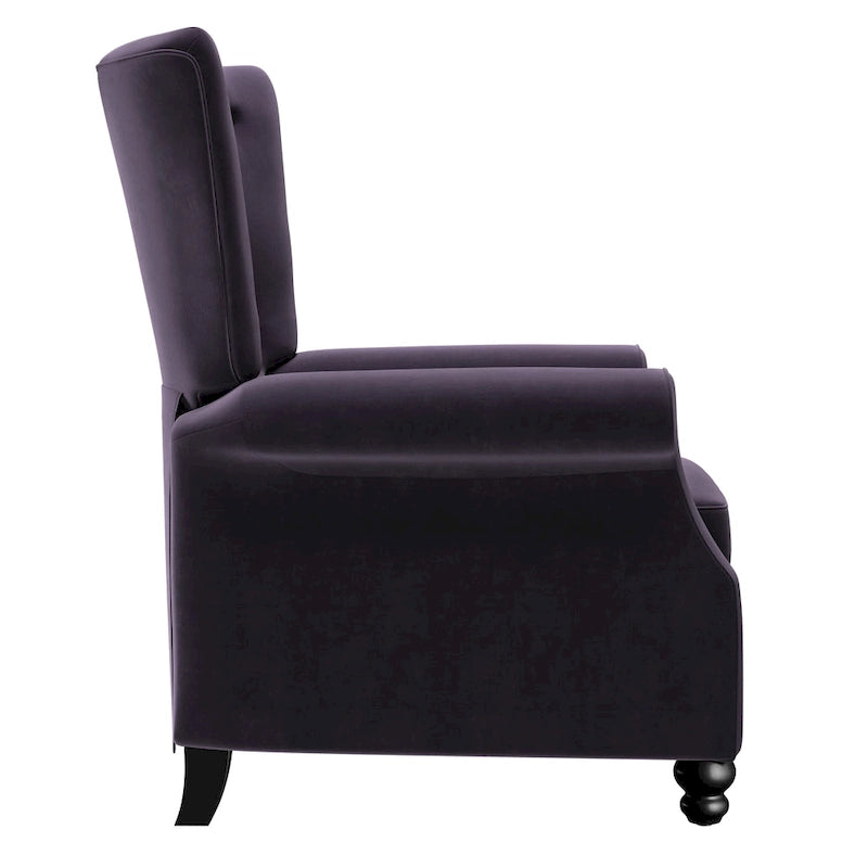 Plush Pushback Recliner Chairs, Set of 2