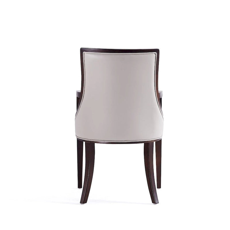 Traditional Faux Leather Dining Armchair