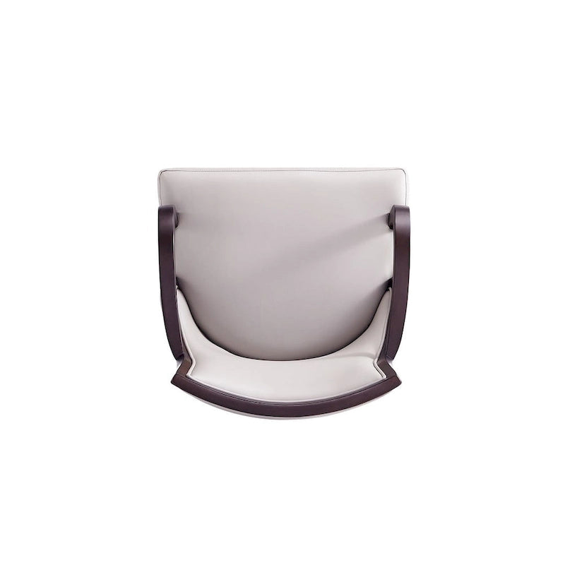 Traditional Faux Leather Dining Armchair