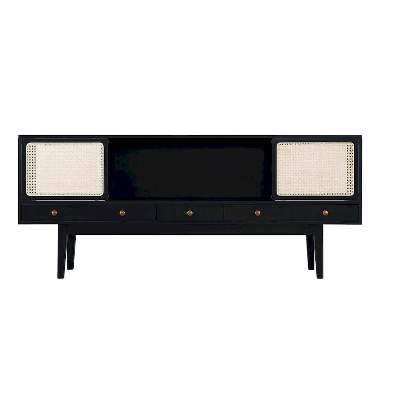 Mid-Century Modern TV Stand Media Console for TVs up to 68"