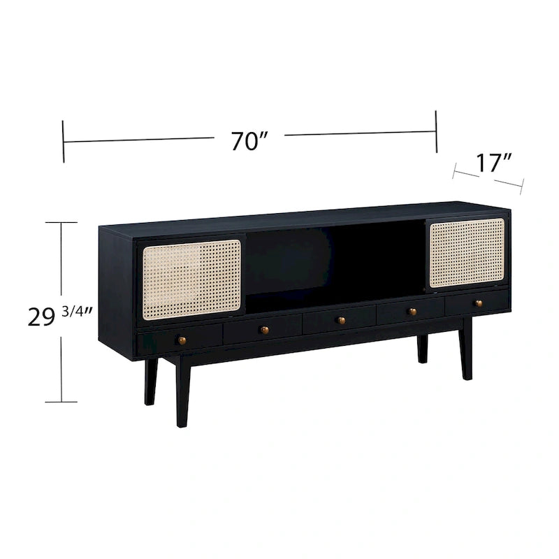 Mid-Century Modern TV Stand Media Console for TVs up to 68"