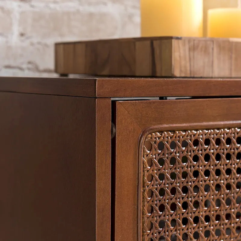 Mid-Century Modern TV Stand Media Console for TVs up to 68"