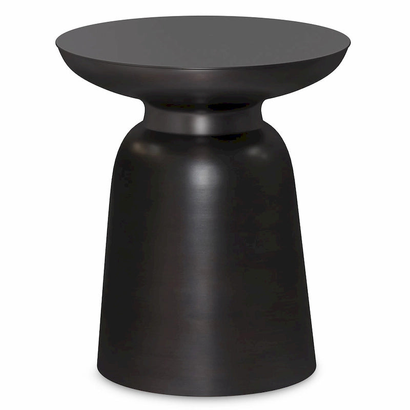 Modern Industrial 16" Metal Accent Side Table, Fully Assembled