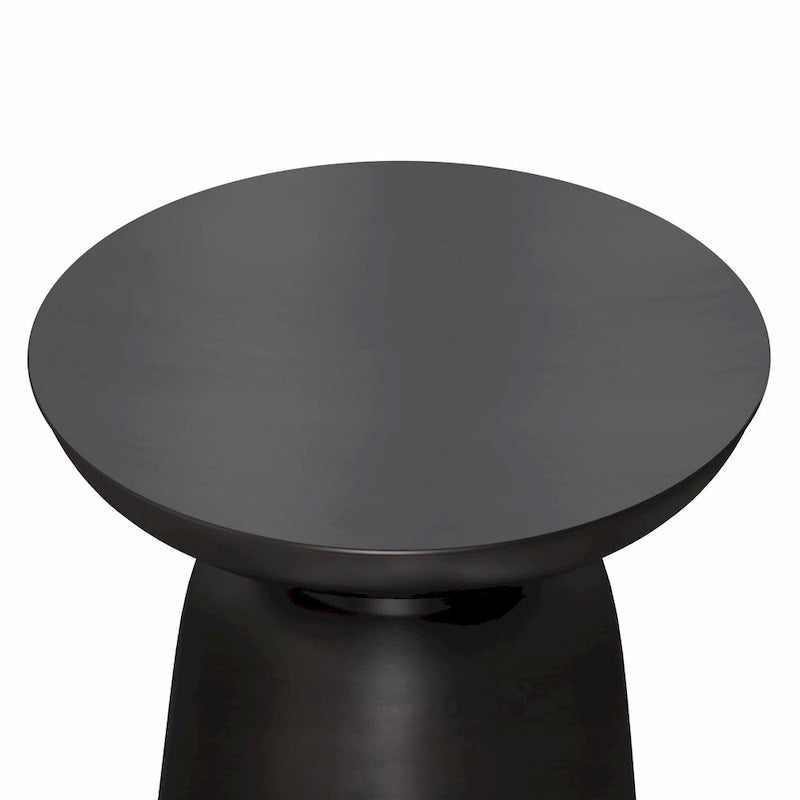 Modern Industrial 16" Metal Accent Side Table, Fully Assembled