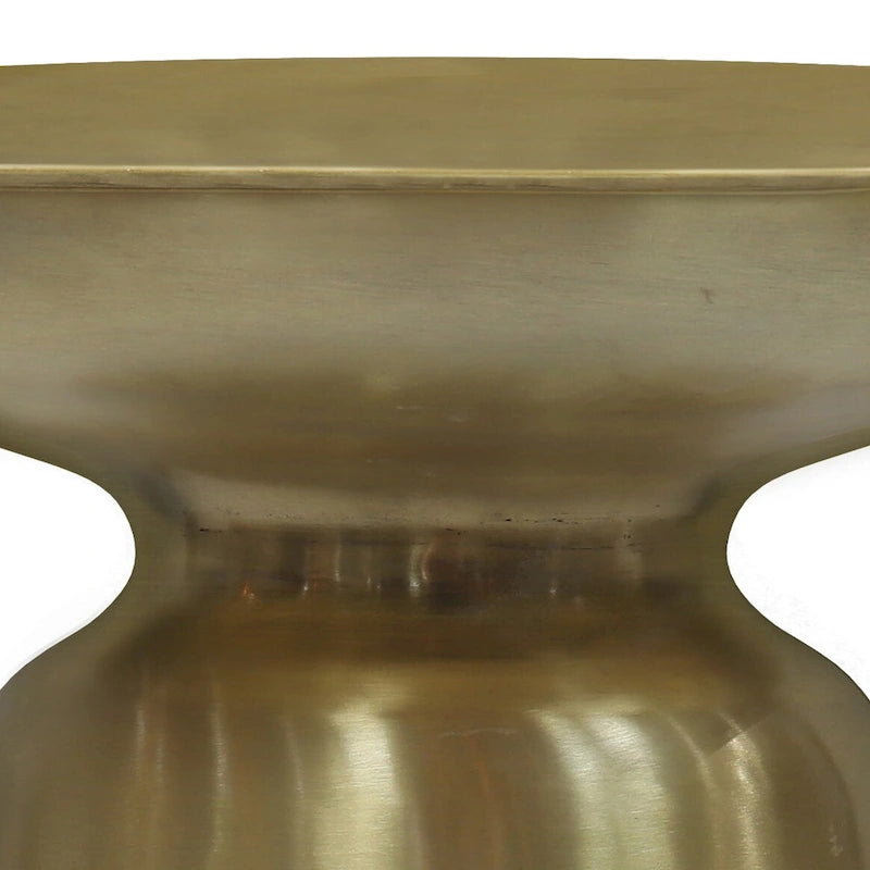 Modern Industrial 16" Metal Accent Side Table, Fully Assembled