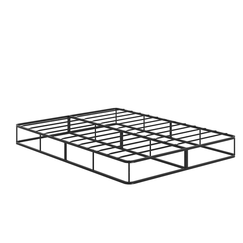 Black Metal Platform Bed Frame, No Box Spring Required