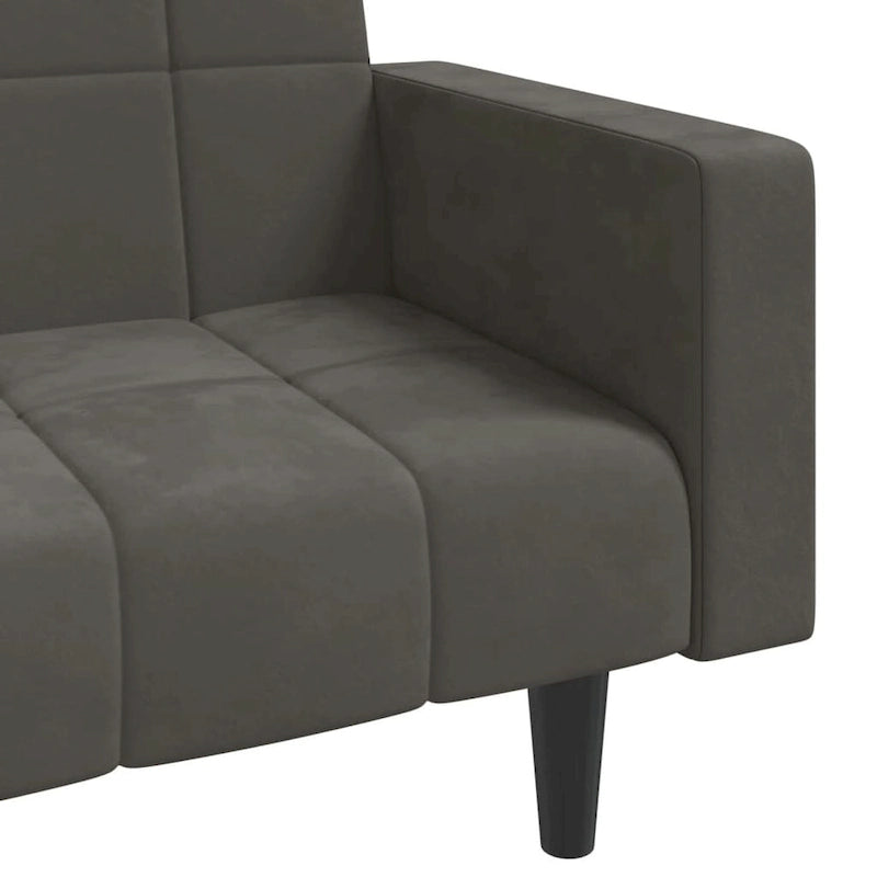 2-Seater Convertible Sleeper Sofa Couch in Velvet