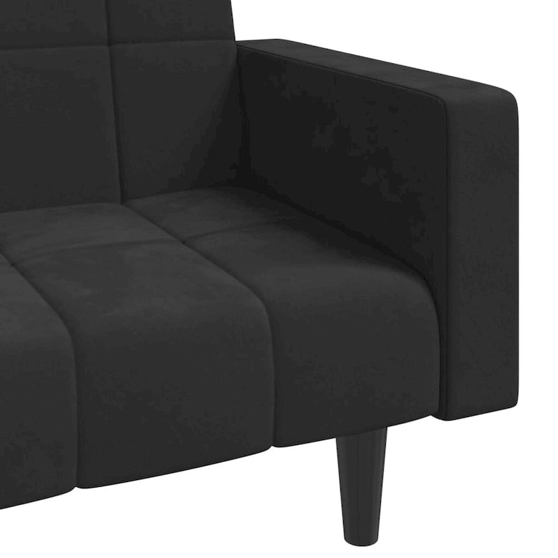 2-Seater Convertible Sleeper Sofa Couch in Velvet