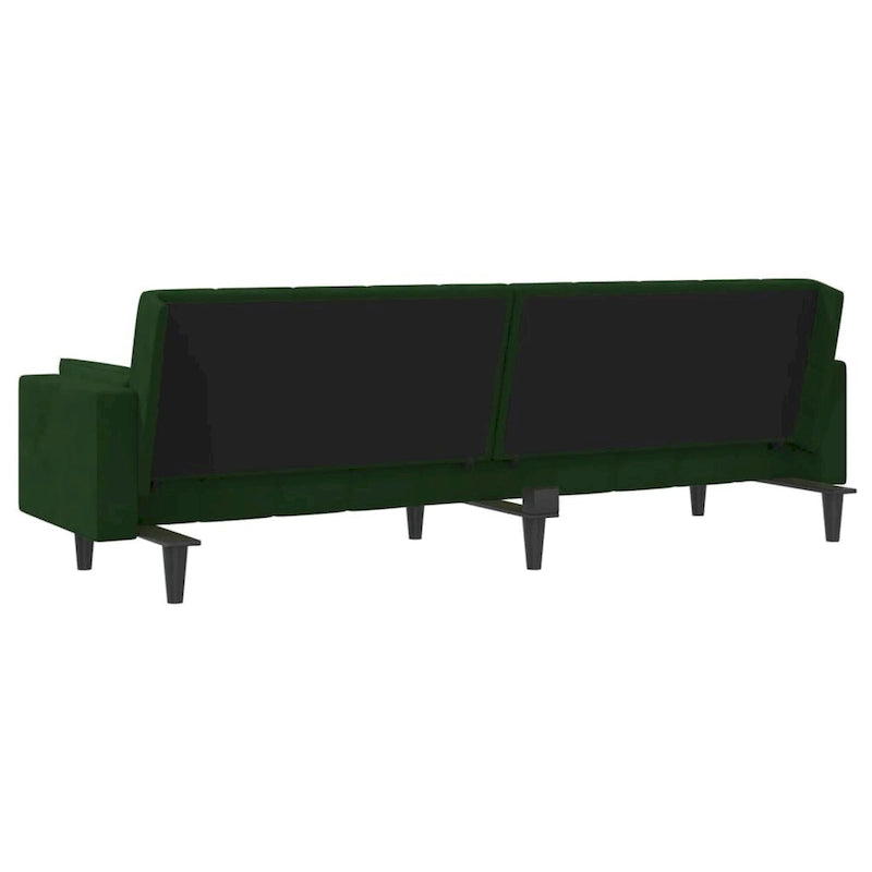 2-Seater Convertible Sleeper Sofa Couch in Velvet