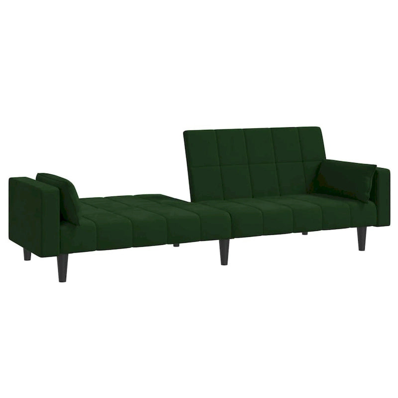 2-Seater Convertible Sleeper Sofa Couch in Velvet