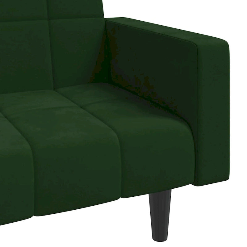 2-Seater Convertible Sleeper Sofa Couch in Velvet