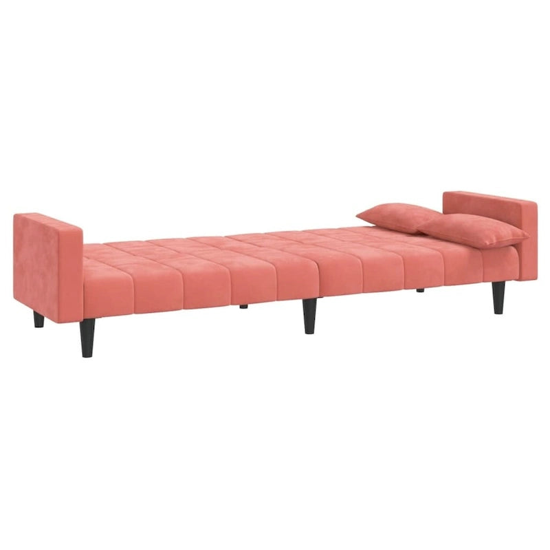 2-Seater Convertible Sleeper Sofa Couch in Velvet