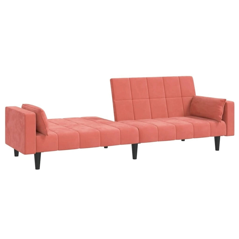 2-Seater Convertible Sleeper Sofa Couch in Velvet