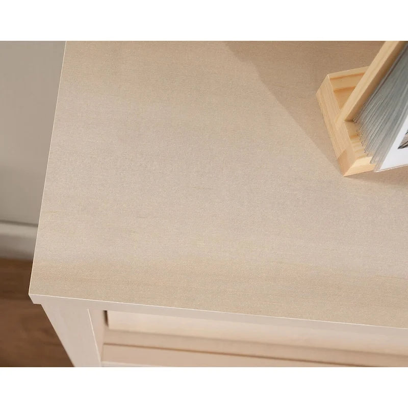 Full-Queen Bookcase Headboard with Sliding Door Storage