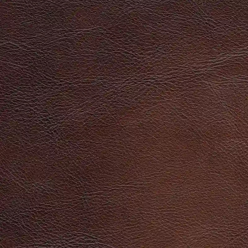 Top Grain Leather Ottoman with Diamond Tufting